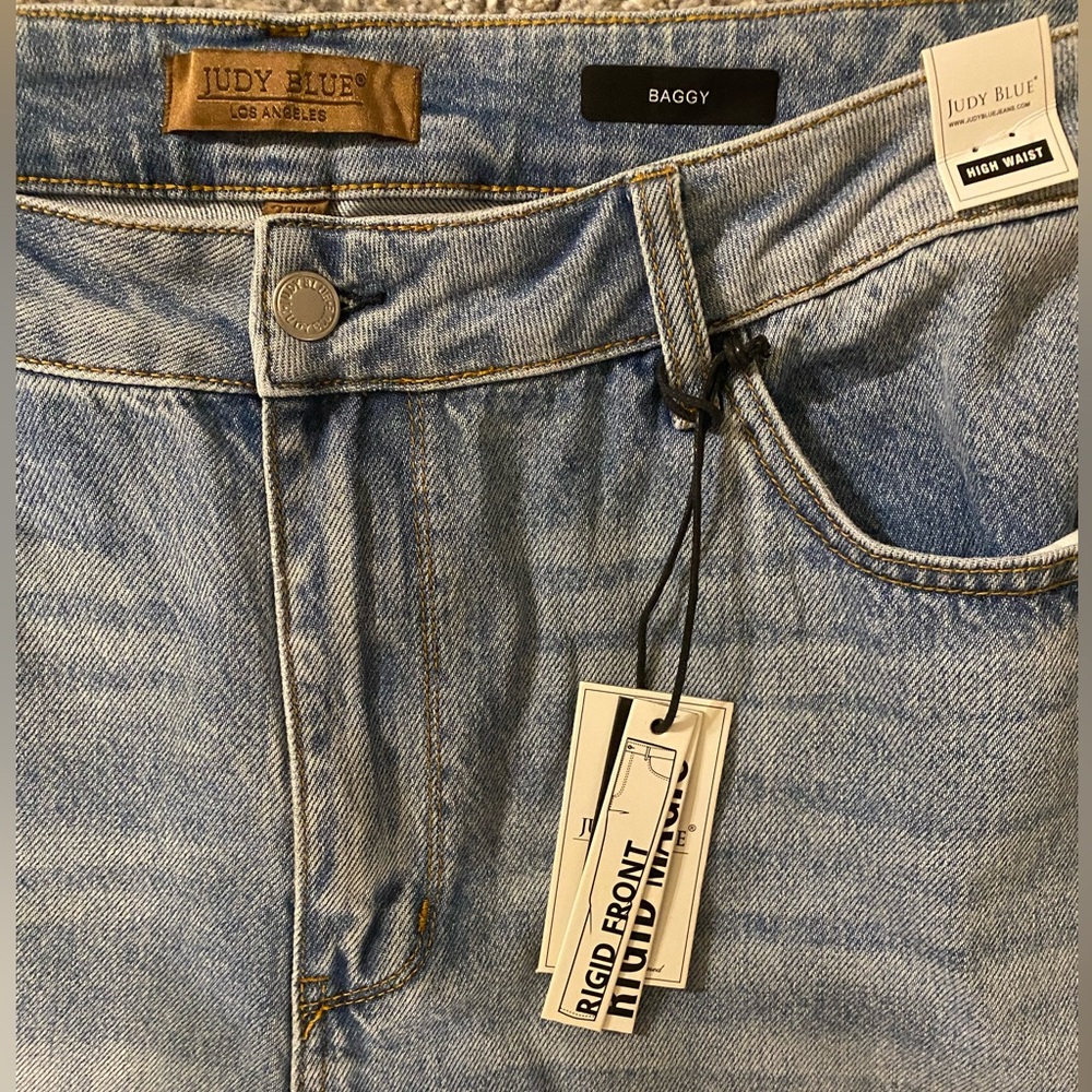 Judy Blue High Waist Rigid Front Baggy Jeans Size 22W NWT - Picture 2 of 7